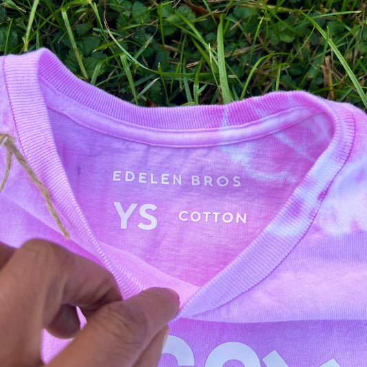 Sassy Like My Momma Youth T-Shirt Pink Tie-Dye Girls Country Tee