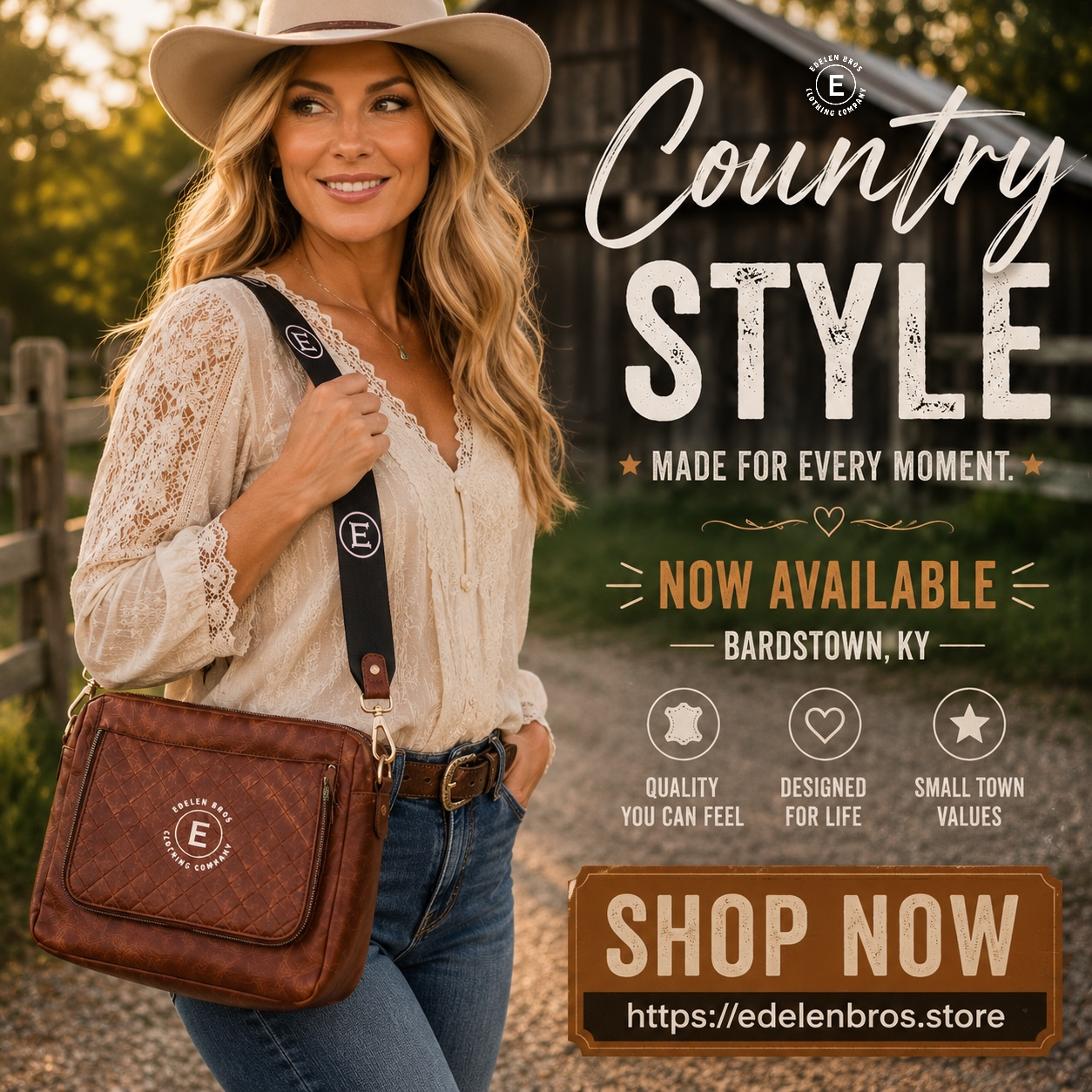 Edelen Bros Clothing Satchel Crossbody