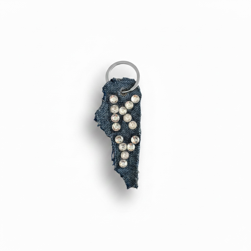 Kentucky Handcrafted Denim Keychain