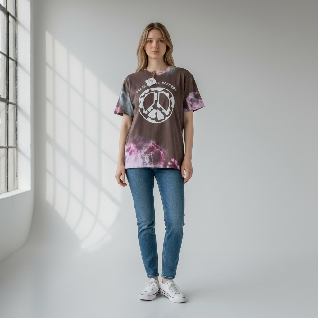 Peace in the Country Tie Dye Tee