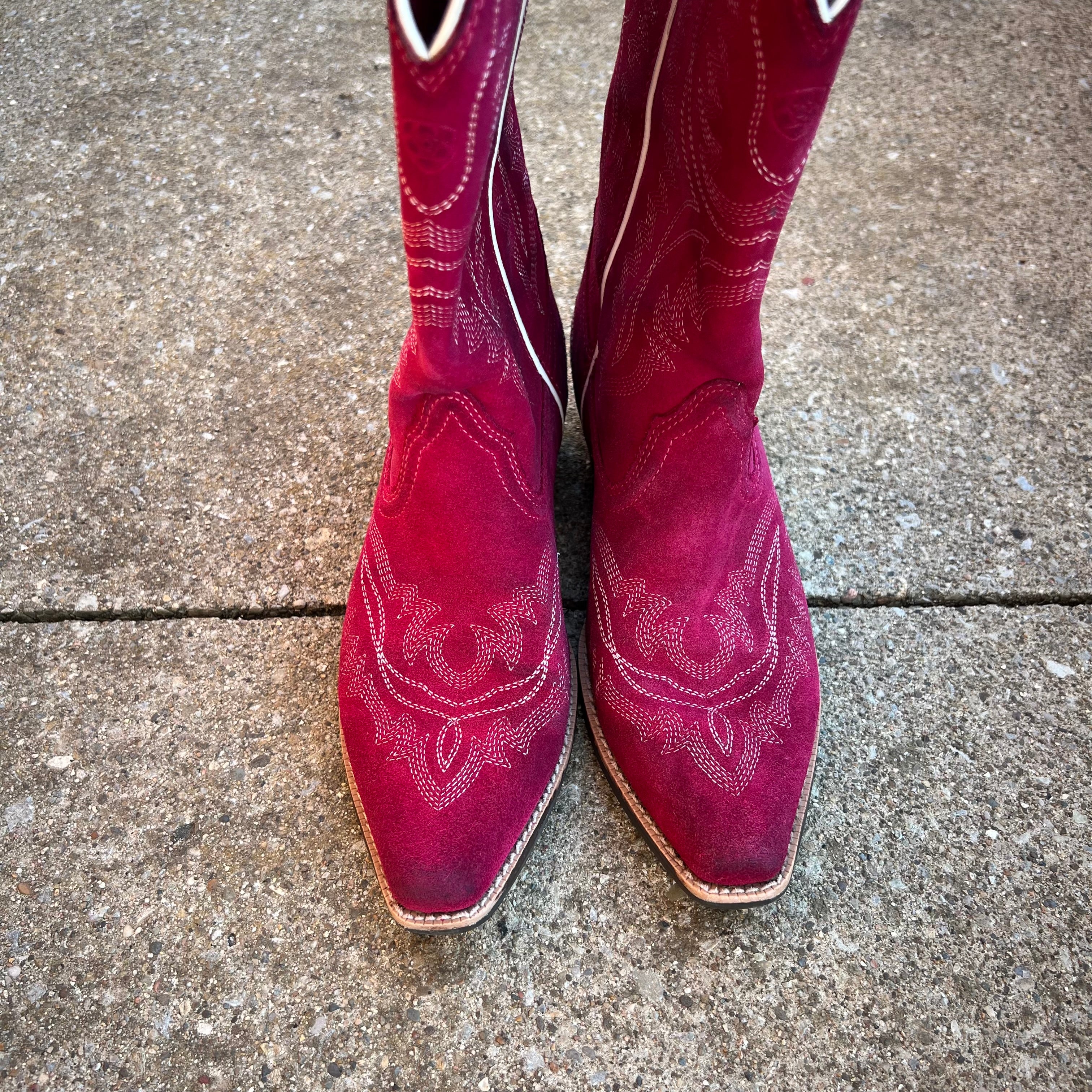 Ariat Pink Youth Western Cowboy Boots