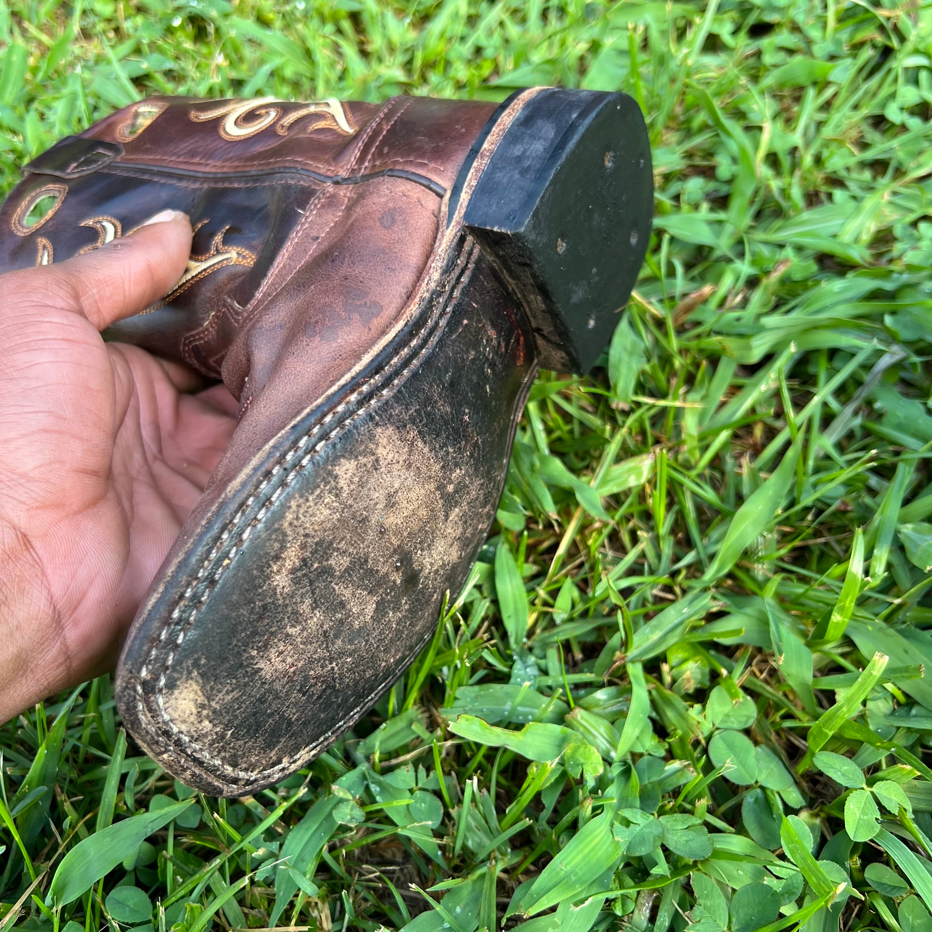 Old West Toddler Leather Western Boots