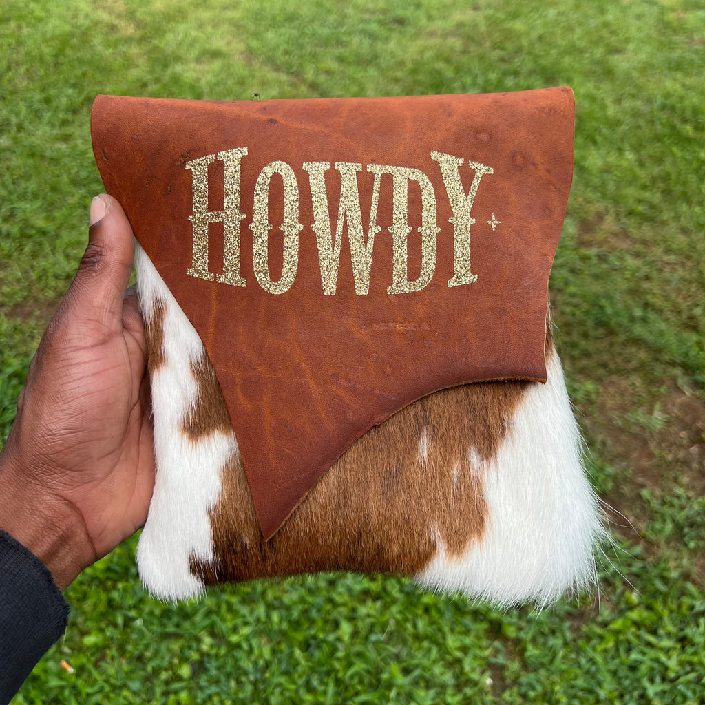 Howdy Cowhide Crossbody Edelen Bros Clothing
