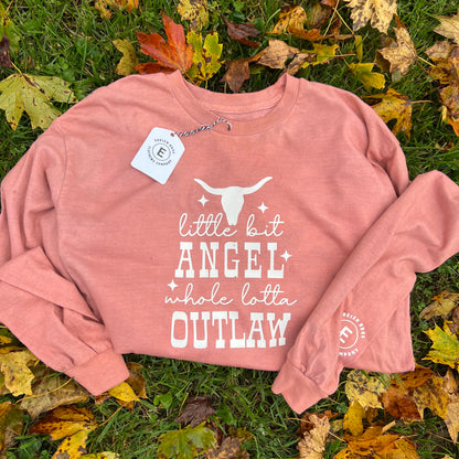 Country Southern Western Cow Head Longsleeve