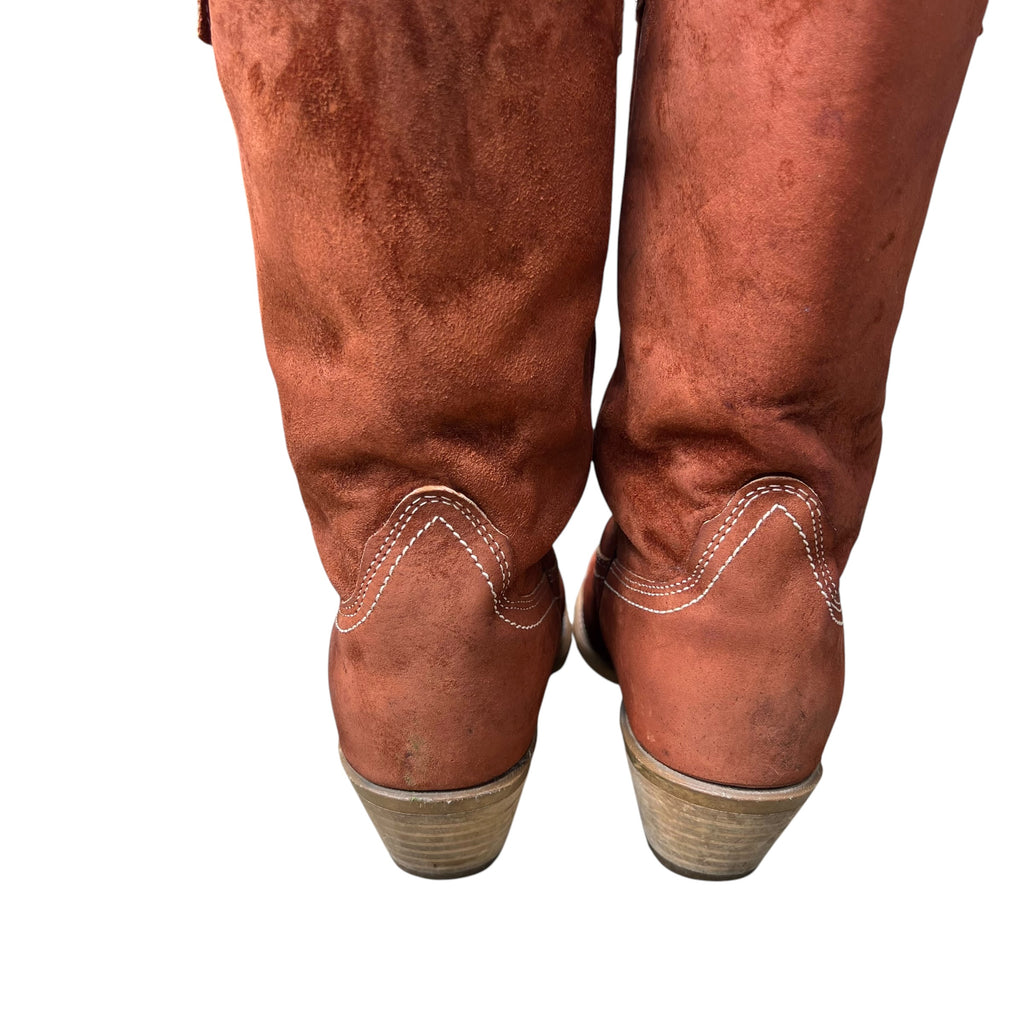 Sued Western Cowgirl Boots
