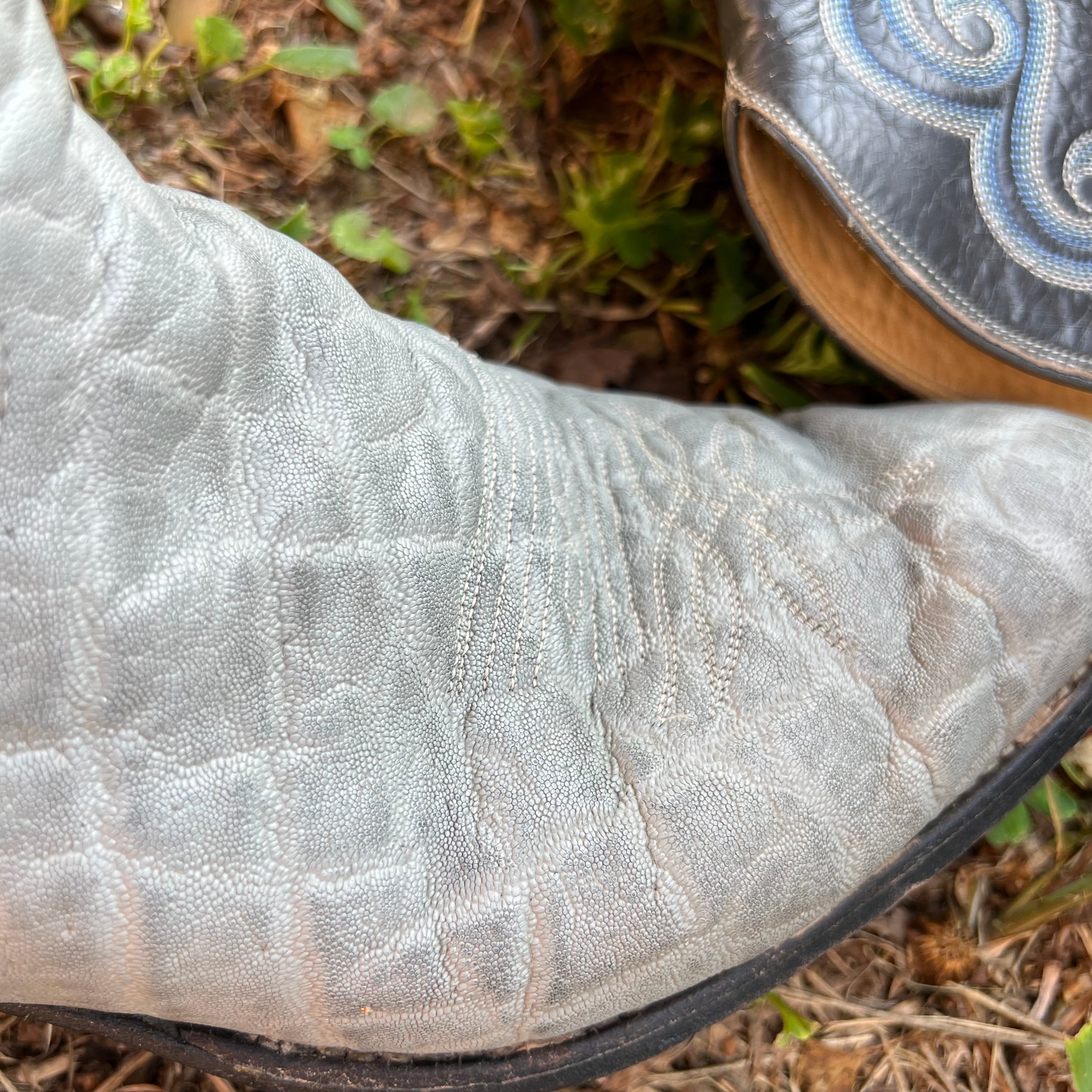 Rare Vintage Tony Lama Elephant Hide Boots