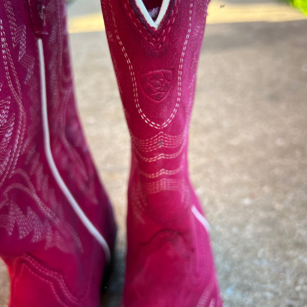 Ariat Pink Youth Western Cowboy Boots
