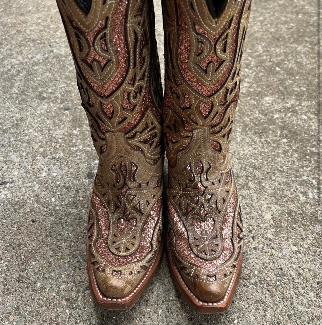 J.B Dillion Women’s Cowgirl Boots Glittery