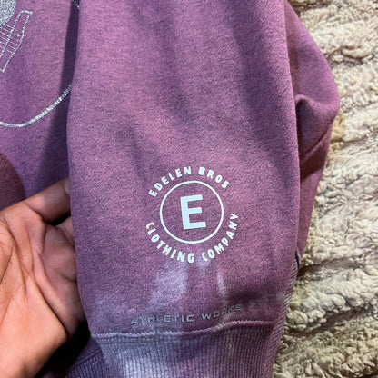 Country Rock Skull Sweater – Hand Dyed Distressed Purple