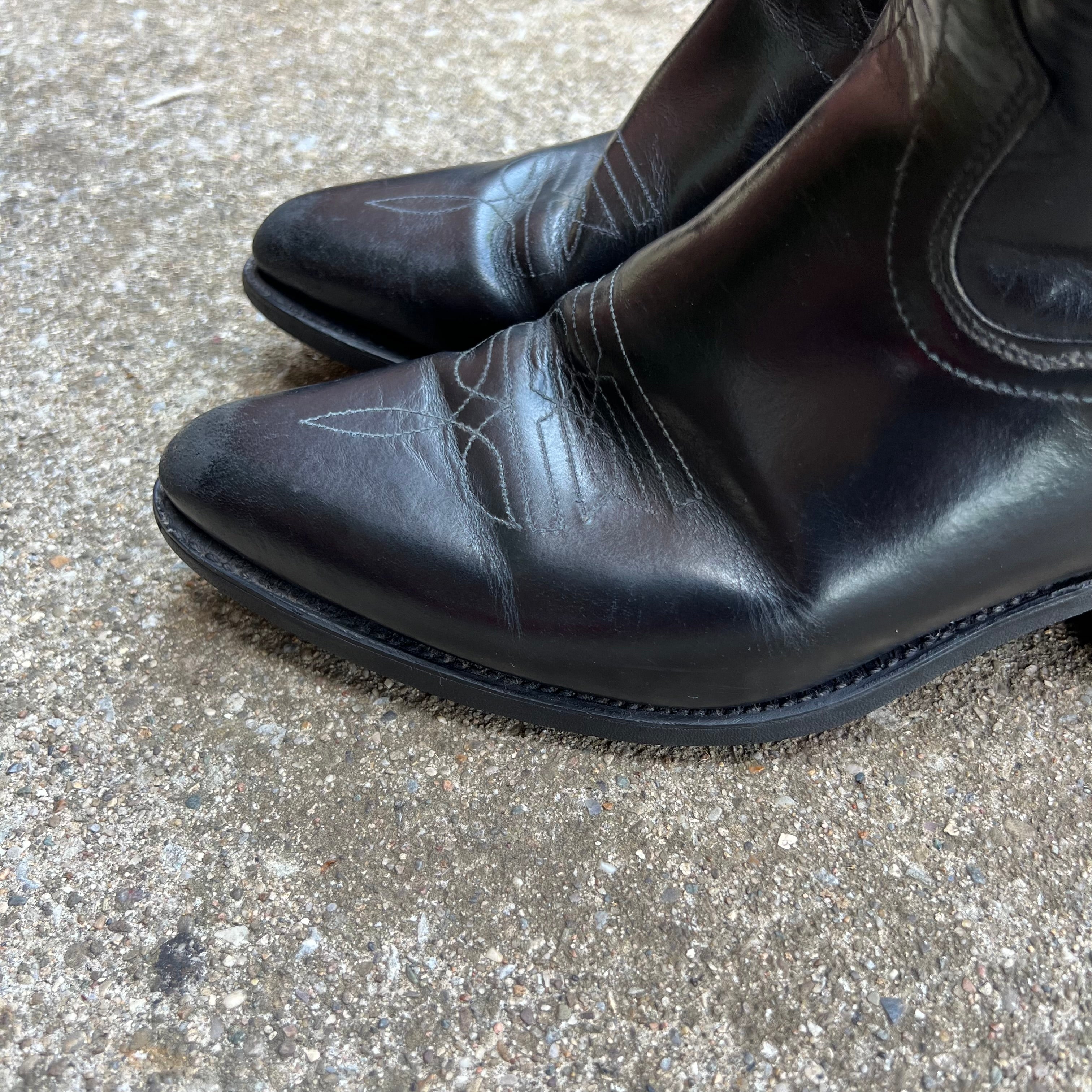 Texas Boot Company Men's All-Black Cowboy Boots