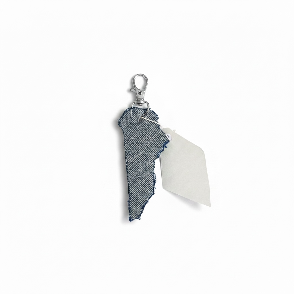 Kentucky Handcrafted Vintage Denim Keychains