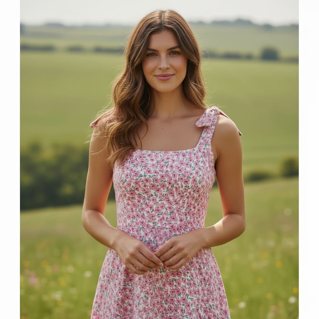 Western Floral Country Dress