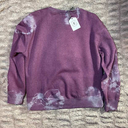 Country Rock Skull Sweater – Hand Dyed Distressed Purple