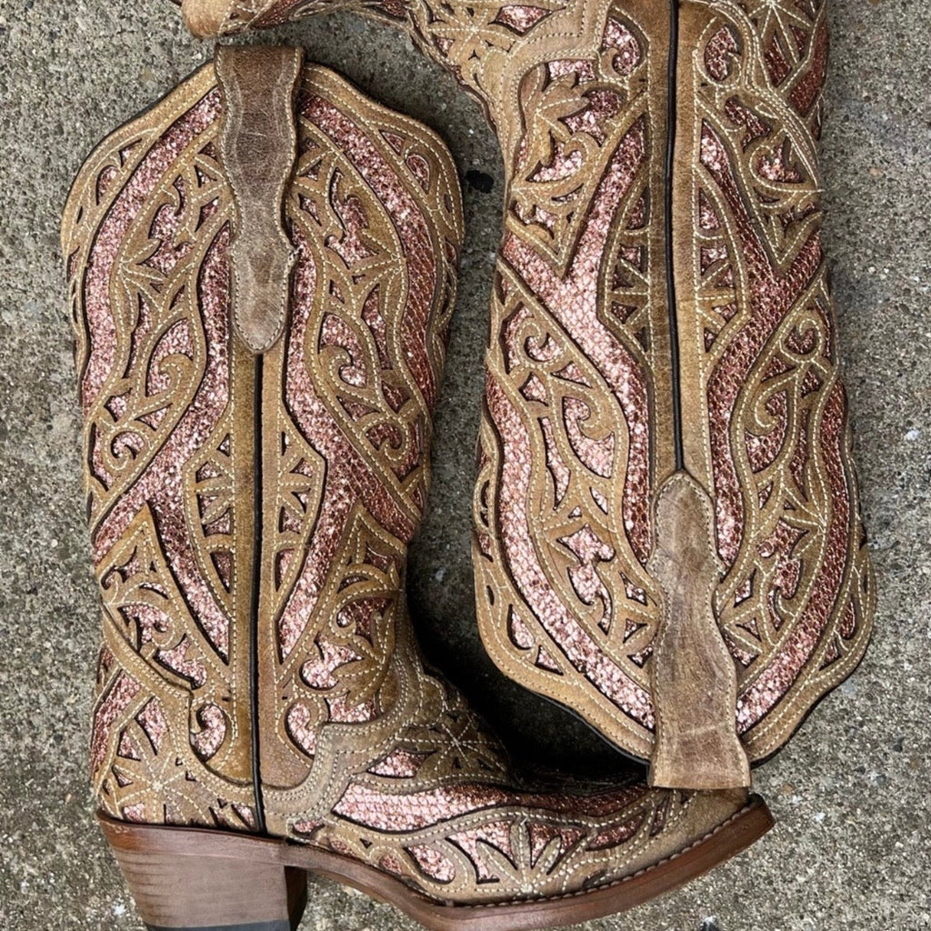 J.B Dillion Women’s Cowgirl Boots Glittery