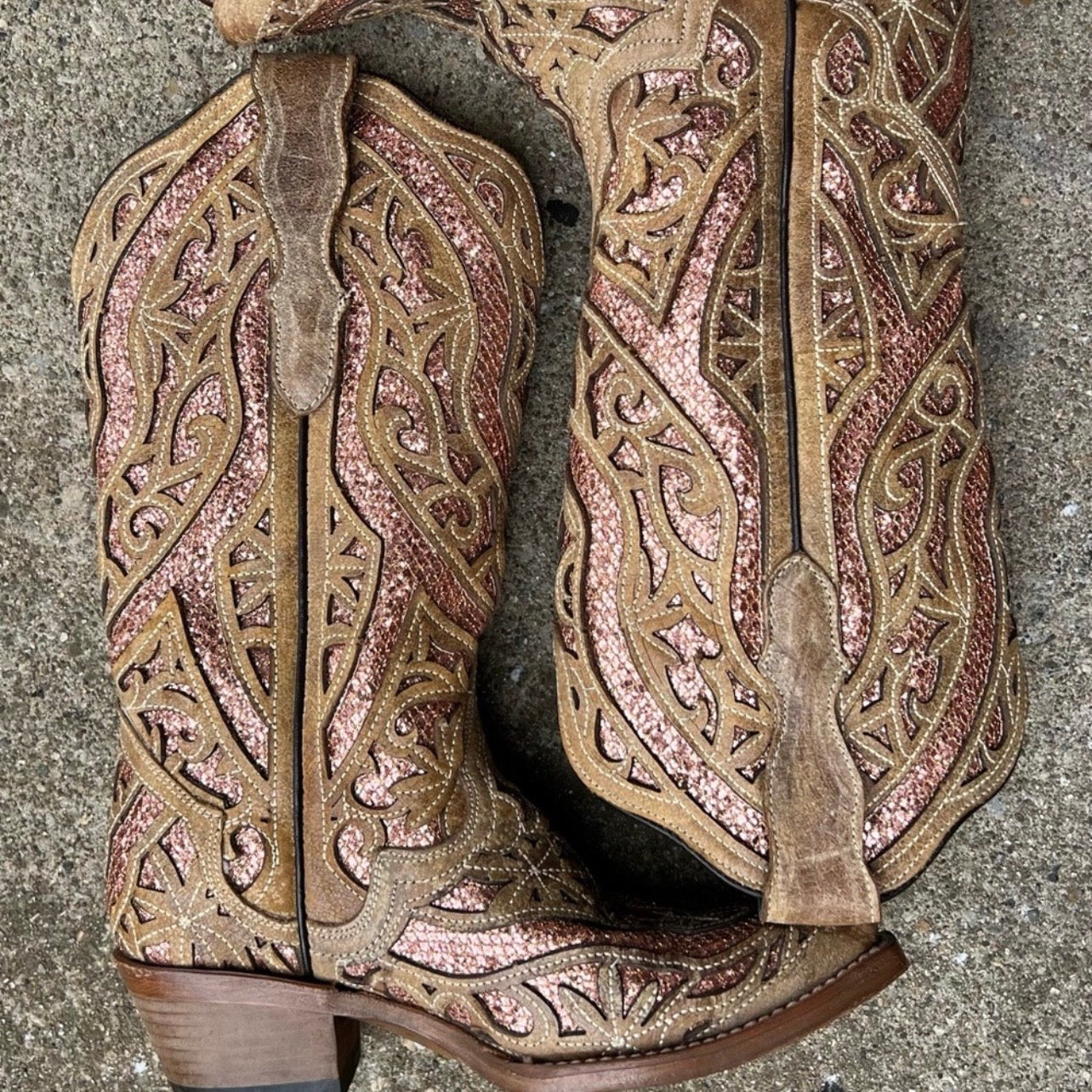 J.B Dillion Women’s Cowgirl Boots Glittery