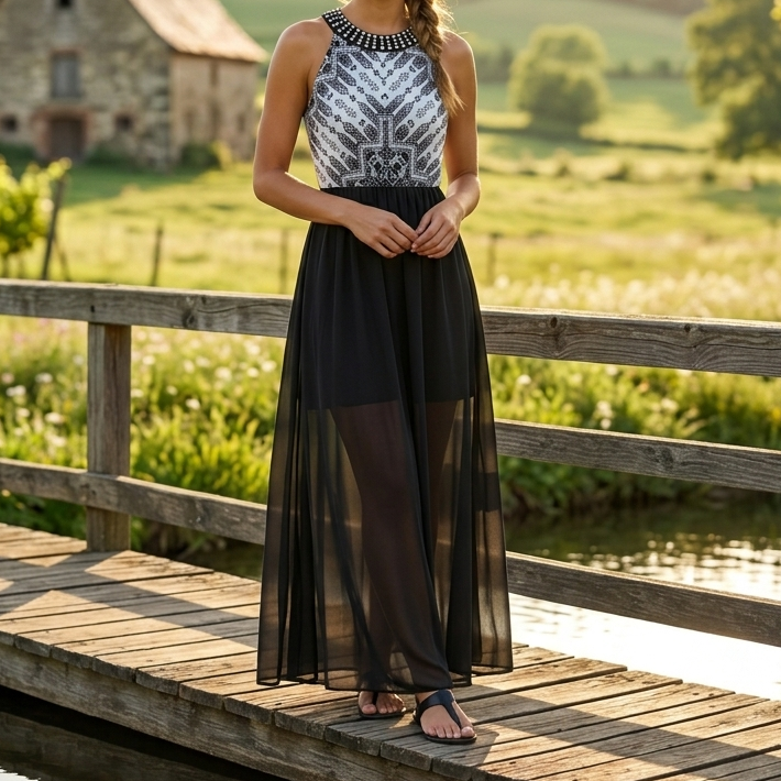 Amy Byer Long Summer Vacation Maxi Dress