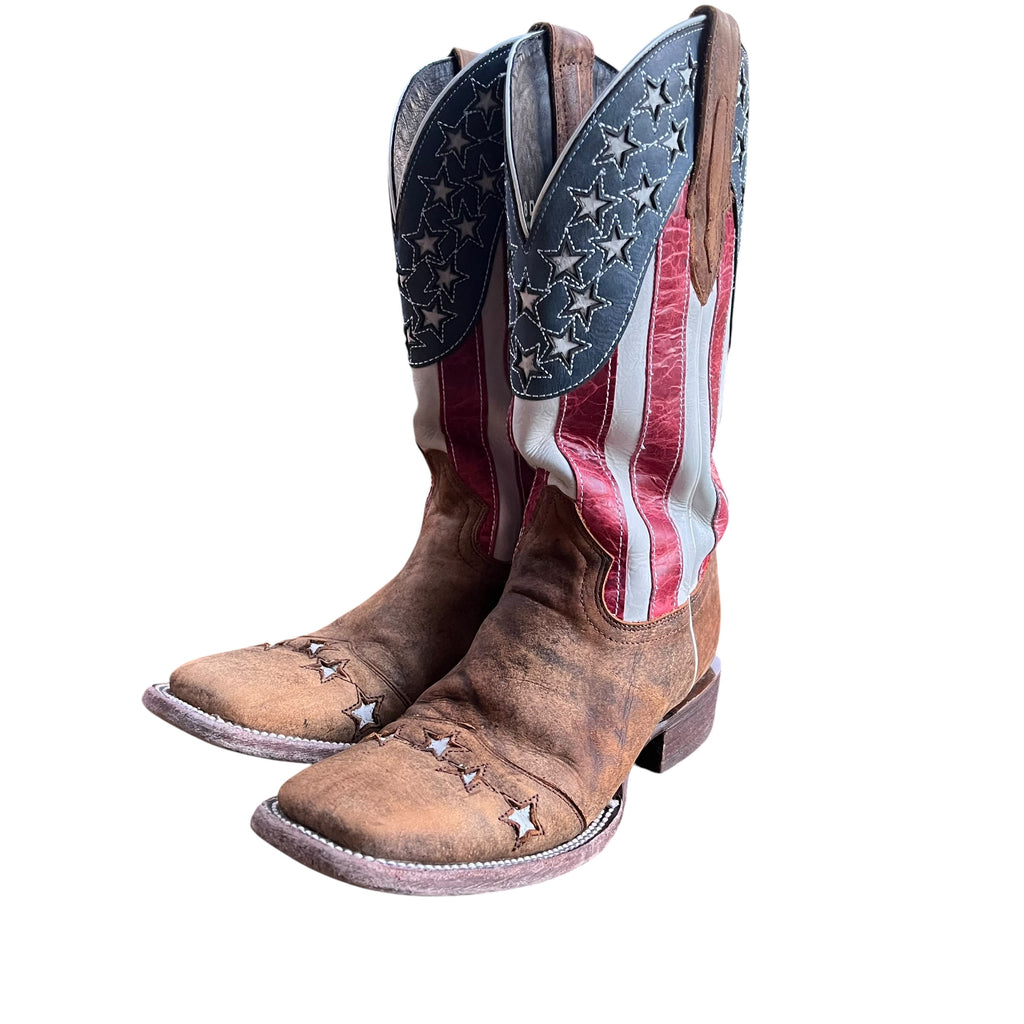 J.B. Dillon Patriotic Western Cowboy Boots