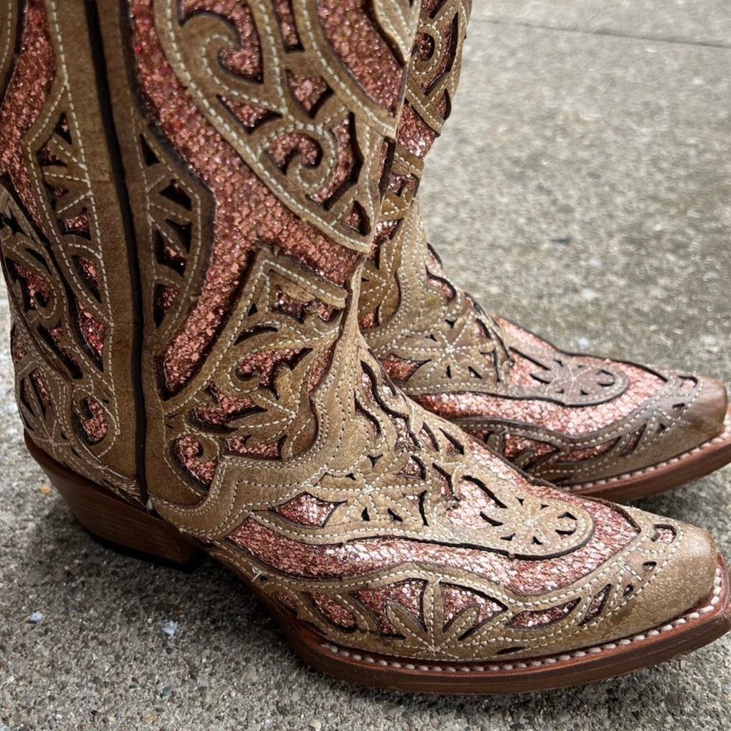 J.B Dillion Women’s Cowgirl Boots Glittery