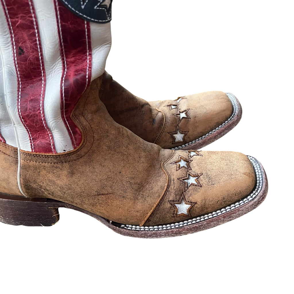 J.B. Dillon Patriotic Western Cowboy Boots