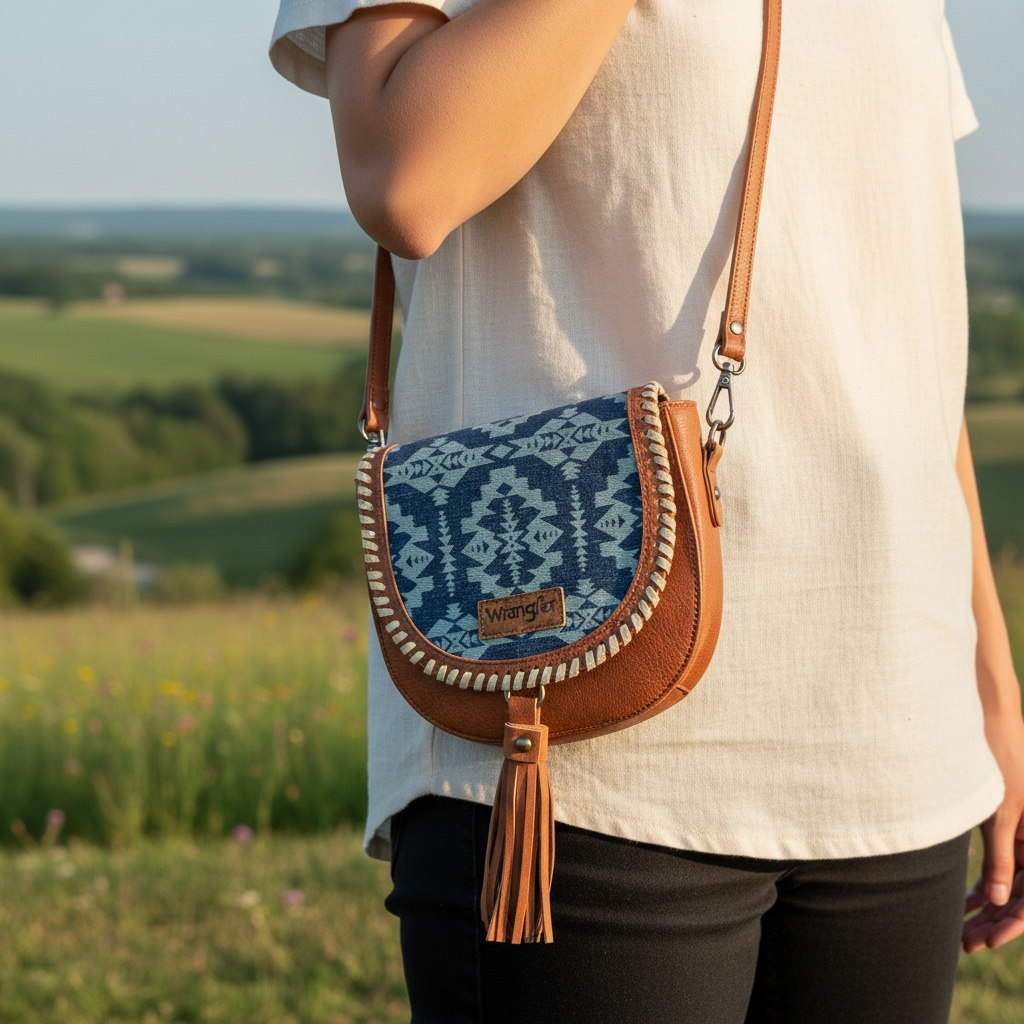 Aztec Saddle Bag Crossbody