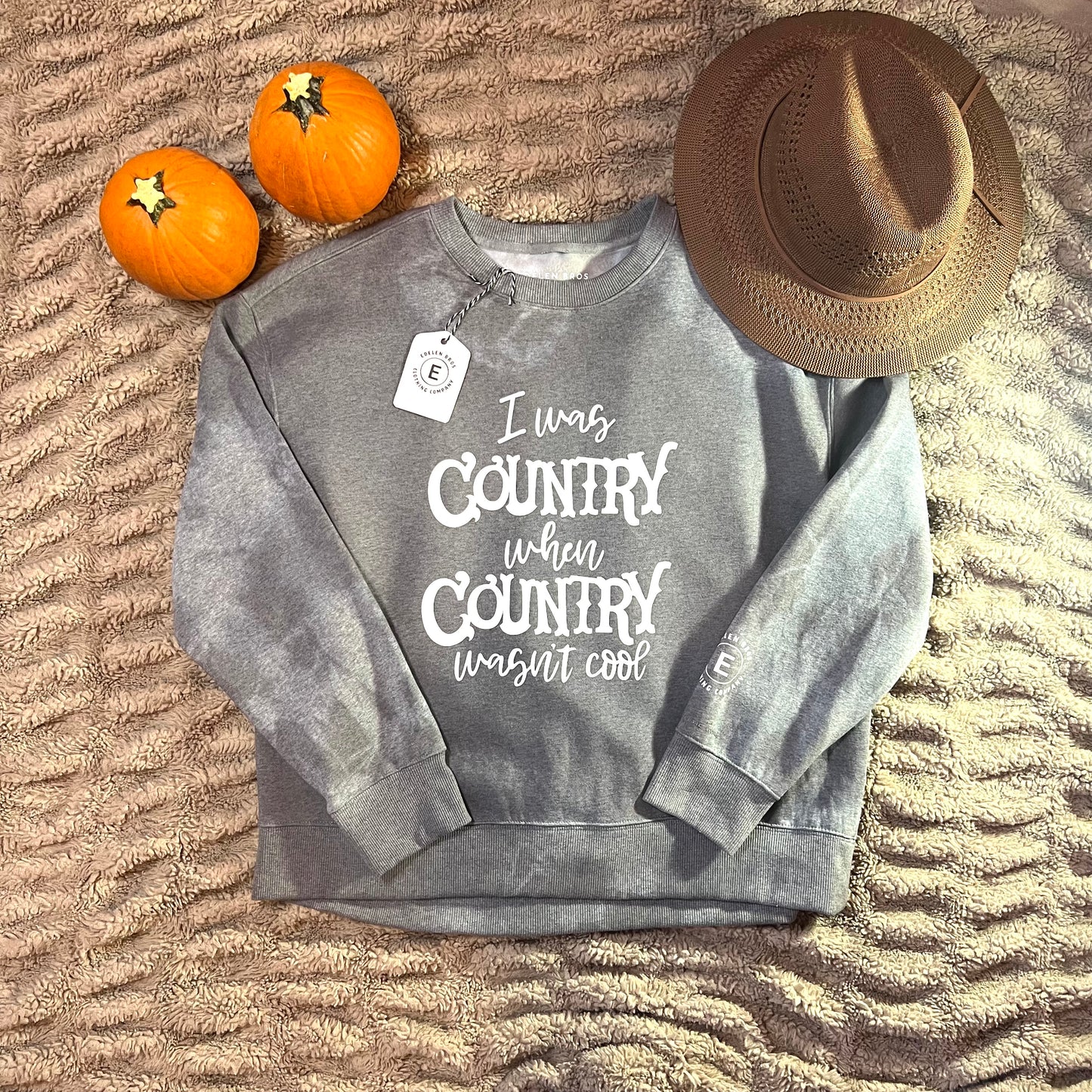 “Distressed Country Sweatshirt | Edelen Bros Clothing”