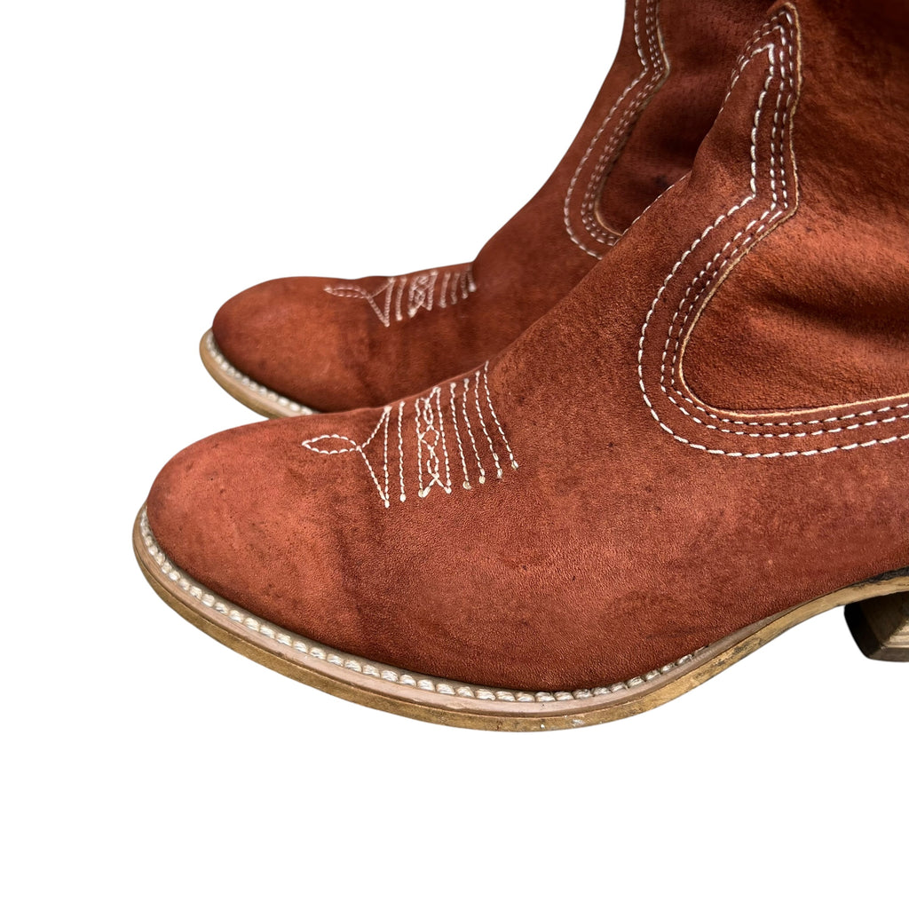 Sued Western Cowgirl Boots