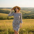 Leopard Print Off Shoulder Dress | Bardstown Boutique