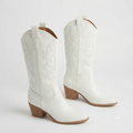 Bourbon Cream White Cowgirl Western Boots